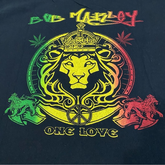 Vintage Embroidered Bob Marley One Love Men’s Size Large - Picture 7 of 9